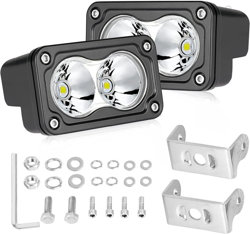 AKD Part LED Pods, 3 Inch CREE LED Off Road Driving Lights 40W Spot Small LED Fog Lights Pods Ditch Lights Backup Light 2 Packs for Truck Motorcycle UTV ATV SUV Surron Toyota - Image 1